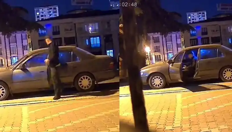 Park Halinde Bırakılan Araç 60 Saniyede Çalındı, Güvenlik Kameraları Her Şeyi Kaydetti!
