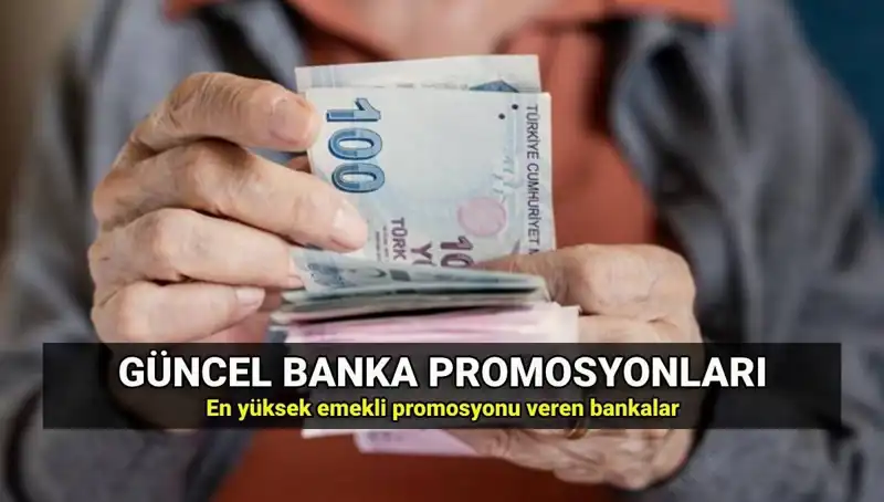 2025'teki Banka Promosyonları: En Yüksek ve En Düşük Emekli Promosyonları