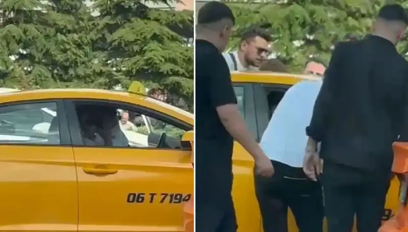 Trafikte Kavga Eden Şahıs, Taksi Şoförüne Yumruk Atarak Halkı Şaşırttı