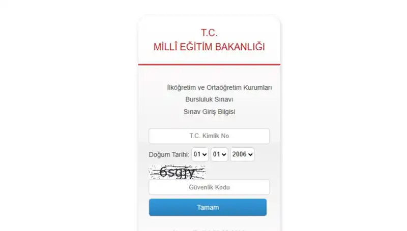 MEB İOKBS Bursluluk Sınavı Giriş Belgesi 2025'te Yayında!